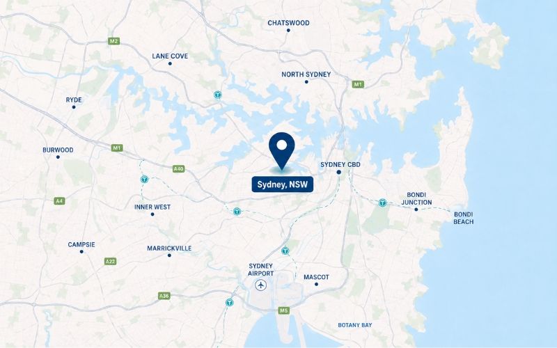 Sydney CBD map